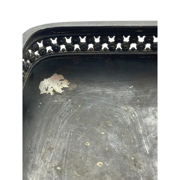 Antique Meriden B Company Quadruple Plated Silver Tone Bowl Candy Trinket Dish - Picture 11 of 16